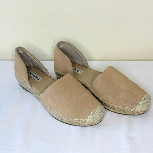 Steve Madden Leema Espadrille Slip-on Shoes Women's 9.5 | Beige | Suede | EUC - Picture 4 of 9